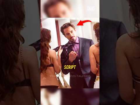 When RDJ Goes Totally Off Script! 😅 #marvel #ironman # deadpoolandwolverine