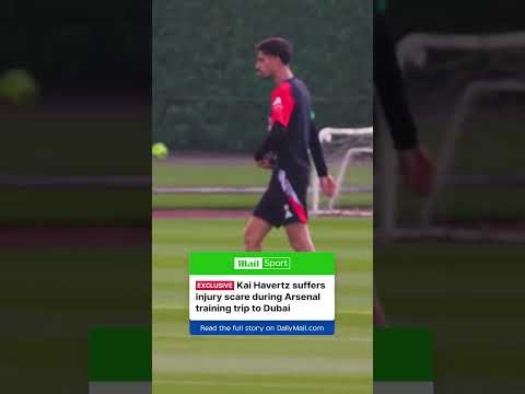 Arsenal striker Kai Havertz has suffered a worrying injury scare on the club’s training trip to