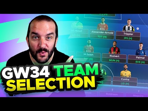 LATEST FREE HIT DRAFT 🔥 | FPL TEAM SELECTION GAMEWEEK 34 | Fantasy Premier League Tips 2024/25