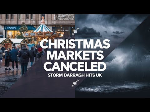 Storm Darragh Forces Christmas Markets Cancellations in Leeds, York, &amp; Malton | UK Weather Warnings