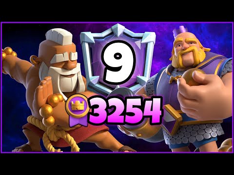 Top 9/3254🥇 with Royal Giant Monk Deck.!