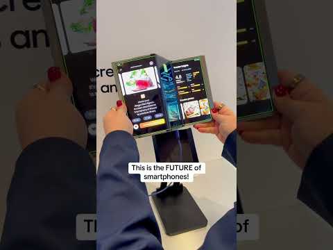 Samsung Display Tri-Foldable Phone Concept at CES 2025 #ces2025 #foldablephones