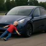 Tesla Model Y’s Autonomous Tech Sparks Uproar After ‘Child Dummy’ Crash Test Video Goes Viral